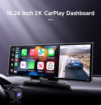 Pantalla Inteligente 10" para Auto con Apple CarPlay y Android Auto