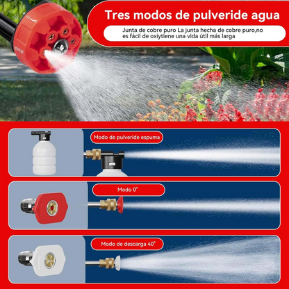 HIDROLAVADORA inalámbrica con batería recargable de 48V
