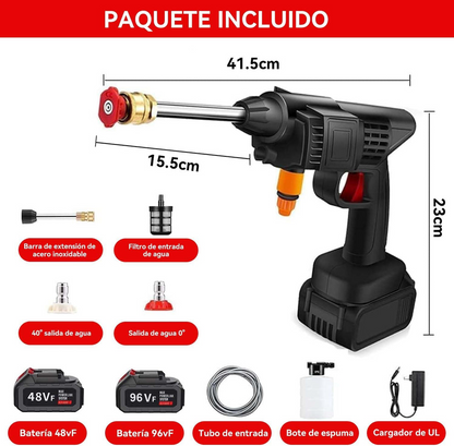HIDROLAVADORA inalámbrica con batería recargable de 48V